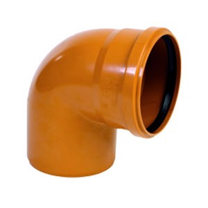 Отвод 90° для трубы наружной канализации ПП 